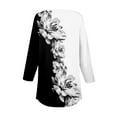 thumbnail image 4 of SHITINN Women's 3/4 Sleeved Collar Button Up Shirt Floral Shirt Summer Top Short Sleeve Shirts for Women Womens Summer Clothes Women Shirts, 4 of 4
