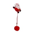 thumbnail image 1 of Juguete de peluche de Navidad para mascotas, bola de piel, muñeco de campana, juguete de broma con hierba gatera (Santa Claus), 1 of 3