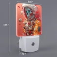 thumbnail image 2 of Fotbe Space Skeleton Art Luz Nocturna LED, Luz de Noche con Sensor de Luz Natural de Anochecer a Amanecer, Se Enchufa a la Pared, Blanco Cálido 0.5W-US, 2 of 7