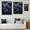 thumbnail image 4 of Designart "Blue Ferns Indigo Calm II" Floral & Botanical Print on Natural Pine Wood, 4 of 5