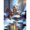 thumbnail image 1 of (JC103) Resina Con Cabina Nieve Y Paisaje 30x40CM, 1 of 9
