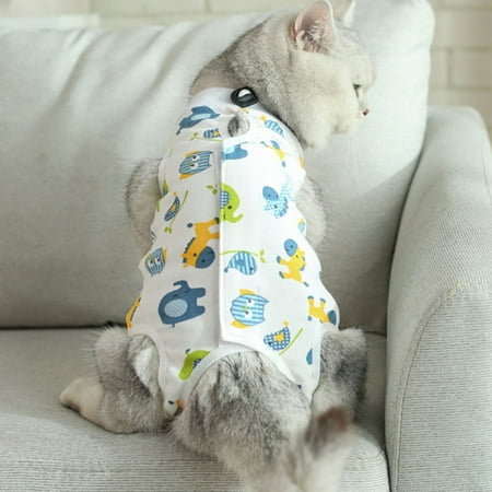 

Dog Collars For Medium Dogs Cartoon Print Dog Recovery Suit After Pet Operation For Female Male Dogs Cats Cartoon Postoperative Snuggly Vest For Abdominal Weaning Licking