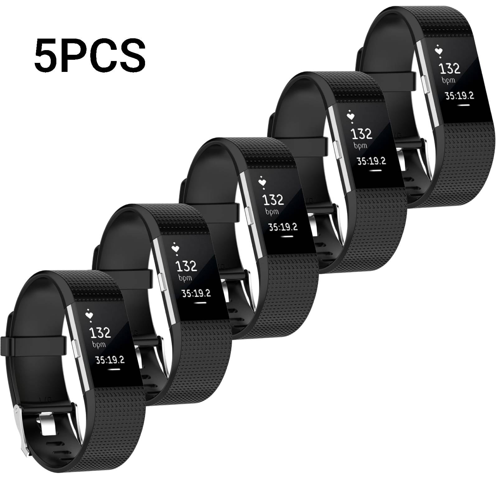 5/2 Pcs Bands Fit for Fitbit Charge 2, Adjustable Replacement Sport