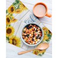 thumbnail image 3 of Sunflowers Kitchen Dish Towels for Drying Dishes Set of 2, Yellow Flowers Summer Botanical Pastoral Wooden Waffle Weave Microfiber Hand Tea Bathroom Towels Quick Dry & Absorbent Towel 12x12, 3 of 7