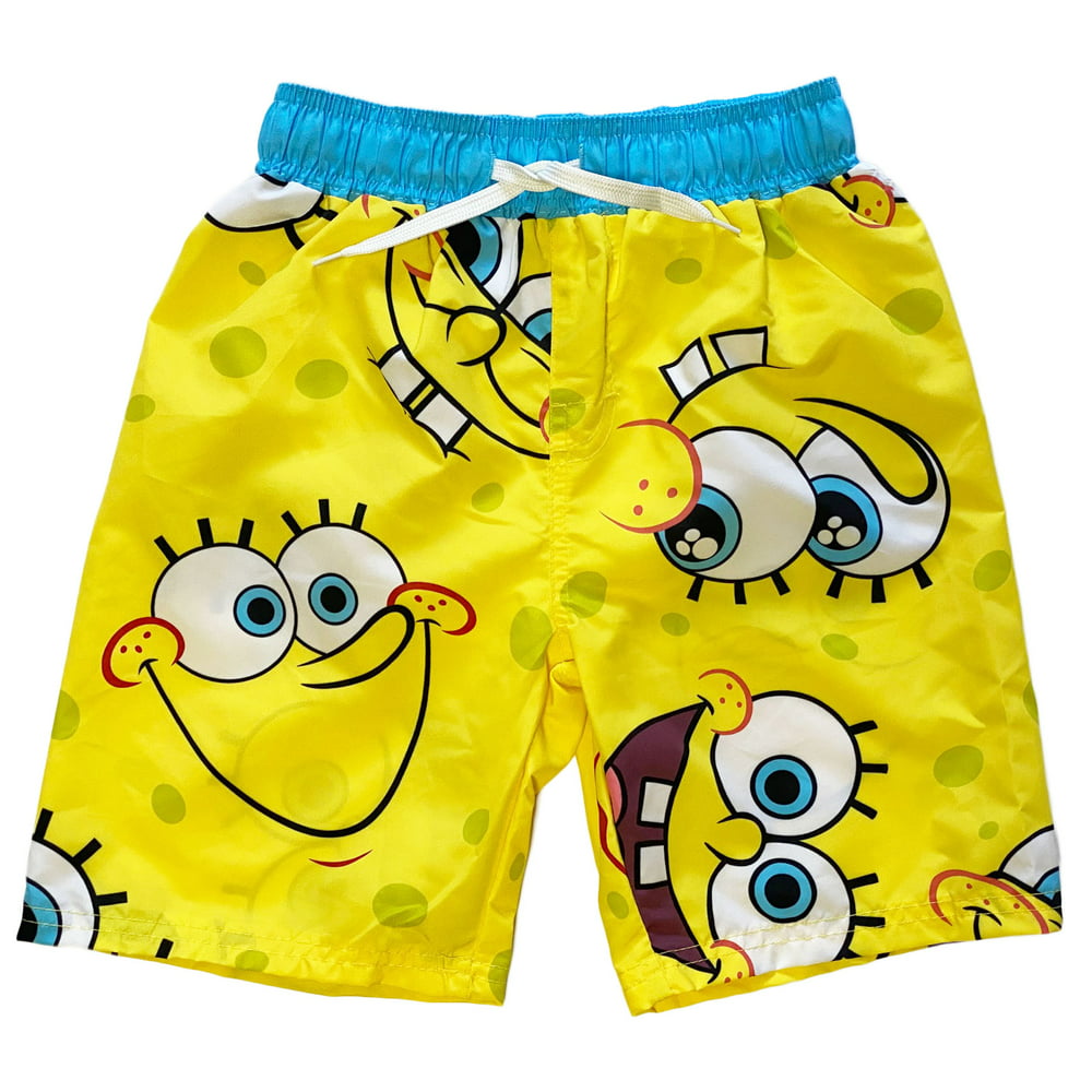 SpongeBob SquarePants - Spongebob Squarepants Swim Trunks (Little Boys ...
