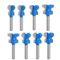 thumbnail image 4 of Bgsha 6mm 1/4\" Double Finger Router Bits for Wood Milling Cutter Industrial Grade Bit, 4 of 9