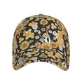 thumbnail image 2 of Naloa Original Classic Low Profile Hat Men Women Baseball Cap Dad Hat Adjustable Unconstructed Sunflowers Bee Print Cap, 2 of 9