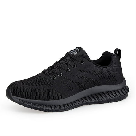 HAOSHIDUO Walking Shoes for Men Anti-slip Fabric Running Shoes Breathable Lightweight Workout Shoes