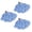 Blue, variant on 3 Pack Microfiber Cloth Mop Refills Compatible with O Cedar, Washable Mop Replacements for Wet and Dry Use (Blue)