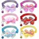 thumbnail image 1 of 6pcs Cat Collar With Bell And Bow Tie, 1 of 5