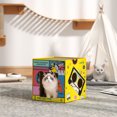 thumbnail image 2 of PawHut Cat Scratcher, 2 in 1 Cardboard Cat House with Catnip, 2 of 10