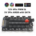 thumbnail image 4 of Ventilador de refrigeración 2 en 1 Hub 5V 3PIN ARGB SATA Power Multi Splitter 10 Way para PC Case Sywqhk Para estrenar, 4 of 8