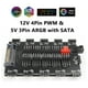 thumbnail image 5 of Ventilador de refrigeración 2 en 1 Hub 5V 3PIN ARGB SATA Power Multi Splitter 10 Way para PC Case Likrtyny  Para estrenar, 5 of 9