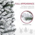 thumbnail image 5 of 7.5 Foot Snow Flocked Slim Artificial Christmas Tree Realistic Branches 738 Tips, 5 of 7