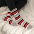 thumbnail image 4 of Women's Soft and Cozy Fuzzy Assorted Crew Socks, 3 Pairs, Assortment G, 4 of 5