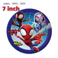 thumbnail image 4 of Spidey y sus increíbles amigos suministros de decoración para fiesta plato de papel mantel tema Spiderman globos para Baby Shower favores para niños, 4 of 4