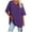 Purple, variant on Posijego Women's Oversized T Shirts Plain Short Sleeve Tops V Neck Casual Oversized Summer Tee Shirt for Women