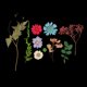 thumbnail image 3 of 54 Unidades de Flores Secas Decoraciones de Hojas Naturales para Hogar Suministros de Artesanía Resin Gofrado, 3 of 9