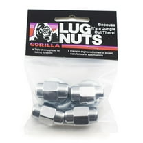 Gorilla 1/2-20" Thread Short Shank Chrome Lugnut 4 pc P/N 72187B