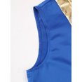 thumbnail image 6 of iixpin Men's Arabian Prince Lamp Cosplay Halloween Costume Vest Open Front Waistcoat Fancy Dress Royal Blue L, 6 of 7