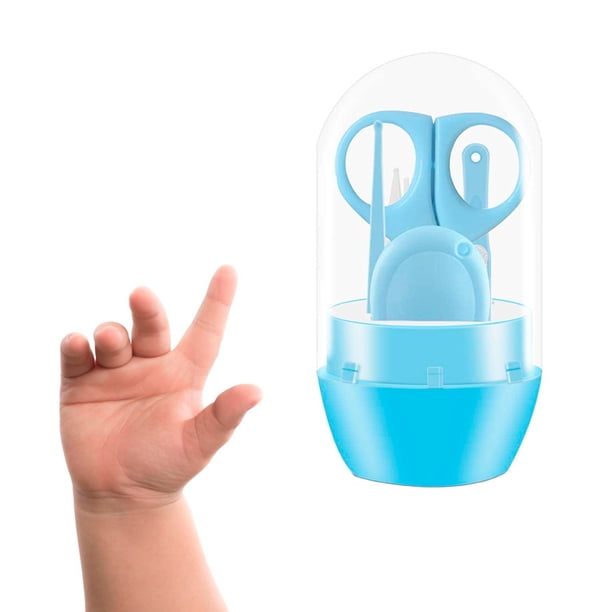 Kit Cortauñas + Tijeras + Pinzas + Limador para Bebé - Amababy - Incluye Estuche