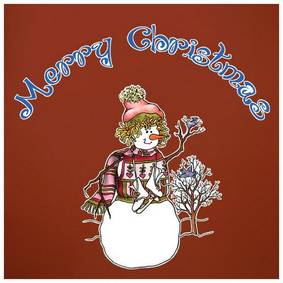 Wallhogs Schmeltzer Snowman Skater Cutout Wall Decal