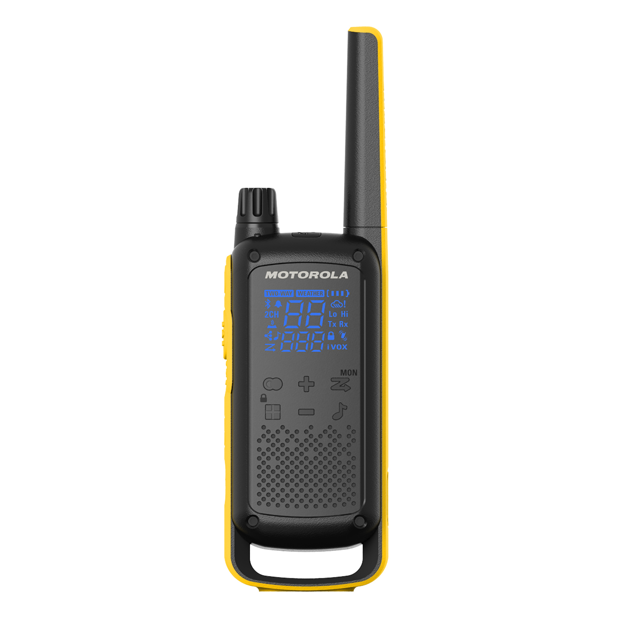 Motorola T475 Two-Way Radios, Pack, Black/Yellow