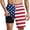 Multicolor, variant on GUZOM Mens American Flag Swim Trunks Patriotic Split Design Quick-Dry Board Shorts with Liner for 4th of July Beach Pool,Size 2XL