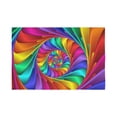 thumbnail image 2 of CADecor Psychedelic Rainbow Spiral Wall Tapestry Wall Hanging Wall Art Home Decor 60x80 inches, 2 of 2