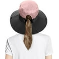 thumbnail image 3 of Chapeau de Soleil pour Femmes, Protection UV Été, UPF 50+, Chapeau de Queue de Cheval pour Plage, Jardin, Pêche, Randonnée, 3 of 4