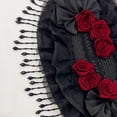 thumbnail image 5 of Slccxzc Sweet Lolita Hat with Tassels and Lace Decor Victorian Hat Self-Tied Headscarf for Tea Party, 5 of 7