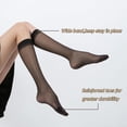 thumbnail image 4 of YooGuoGuo Womens 6 Pairs Knee High Sheer Tight Stockings Silky Ultra Thin Through High Elasticity Stockings Reinforced Toe, 4 of 7