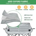 thumbnail image 5 of Double Camping Chair for Adults, 2 Person Loveseat Camping Chair with Cup & Wine Glass Holder, Portable Padded Double Folding Chairs for Outdoor Camp Lawn Picnic Sports, Support 600LBS (Grey), 5 of 14