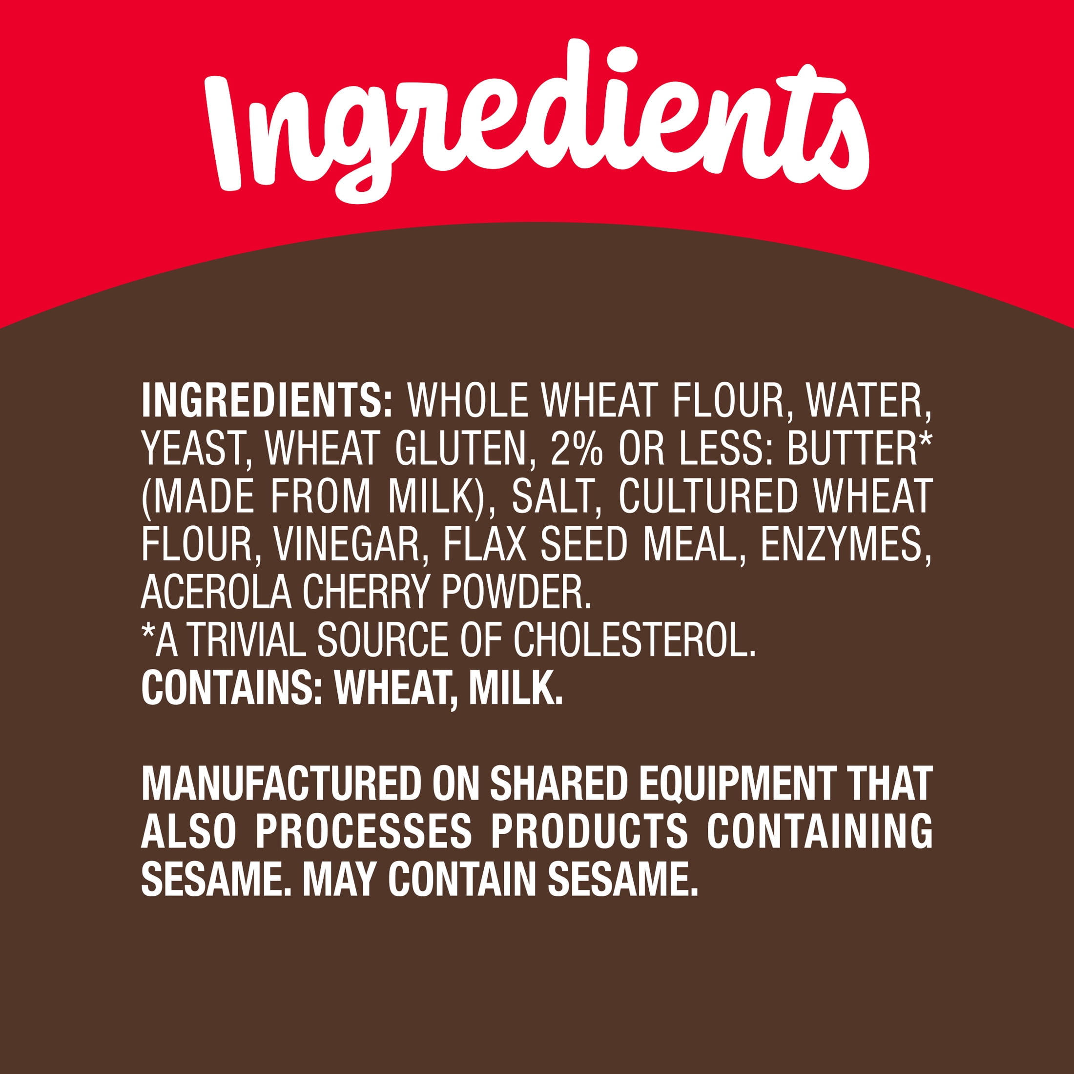 Nature's Own Life 100% Whole Grain Bread, Sugar Free Bread, Non-GMO Keto Friendly, 16 oz Loaf