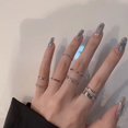 thumbnail image 2 of 7 Uds anillos Vintage simples para mujer chica regalo moda Punk gótico Hip Hop nudillos conjunto de anillos declaración Rock Cool fiesta joyería Tan Jianjun unisex, 2 of 2