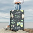 thumbnail image 3 of Lsque Gamers Printed Luggage Cover, Travel Luggage Protector,Scratch and Dirt Resistant, Fits 18-32 Inch Luggage - Small, 3 of 9