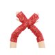 thumbnail image 1 of INSPIRAR CHIC Guantes de brazo sin dedos extra largos con lentejuelas brillantes para fiesta, rojos, talla única, 1 of 5