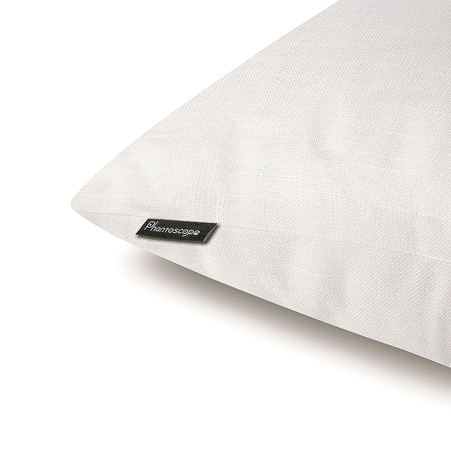 Phantoscope Soft Textured Linen-Look Decorative Throw Pillow, 20 x 20 in, Off White, 1 Pack