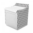 thumbnail image 2 of Black and White Washer Cover, Monochrome Arrangement of Abstract Oriental Damask Motifs Swirled Lines, Easy to Use Bathroom Accent Fabric, 29" x 28" x 40", Black White, by Ambesonne, 2 of 3