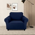 thumbnail image 2 of TOPCHANCES 100% Waterproof Sofa Cover, Stretch Slipcover for L Shaped Sectional, Leakproof Couch Protector for Kids Dogs Cats Pets (2-Seater Sofa Cover, Navy Blue), 2 of 10