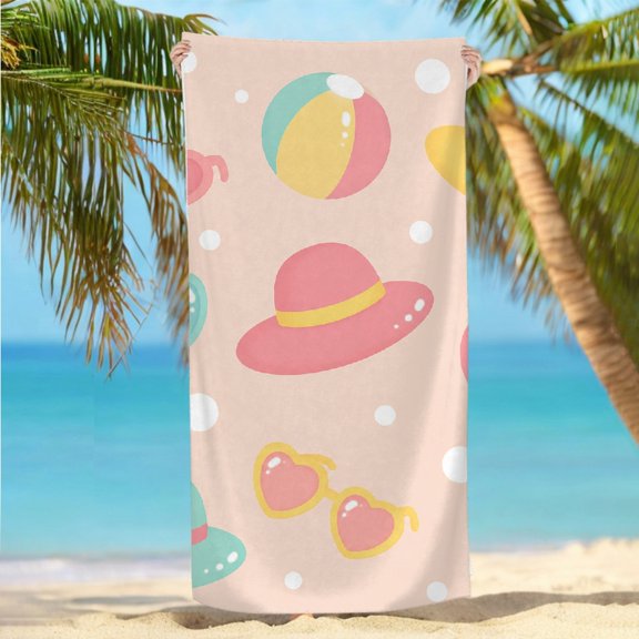 RKSupls Beach Accessories in Soft Colors  Quickly Absorb Moisture Beach Towel, Machine Washable Ultra-Soft Microfiber Ideal for Bathroom beach yoga  30x60 in