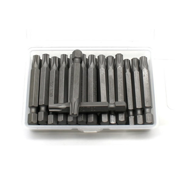 TMAX 25 pc T30 Torx Star 6 Point T-30 Screwdriver Impact Ready 2 Inch Length Insert Bits Hex Shank with Quick Release Slot