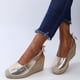 thumbnail image 4 of Verano Color sólido Baotou Sandalias de cuña diarias serpentinas para mujer Zapatos de mujer Wmkox8yii shjk1876, 4 of 8