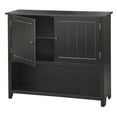 thumbnail image 4 of TMS Chase 42" Open Shelf Sideboard Buffet, Black, 4 of 5