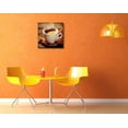 thumbnail image 2 of Canvas Prints Wall Art - White Smoke Rising from a Cup of Espresso Coffee | Modern Wall Decor/Home Decoration Stretched Gallery Canvas Wrap Giclee Print &amp; Ready to Hang - 24" x 24", 2 of 4