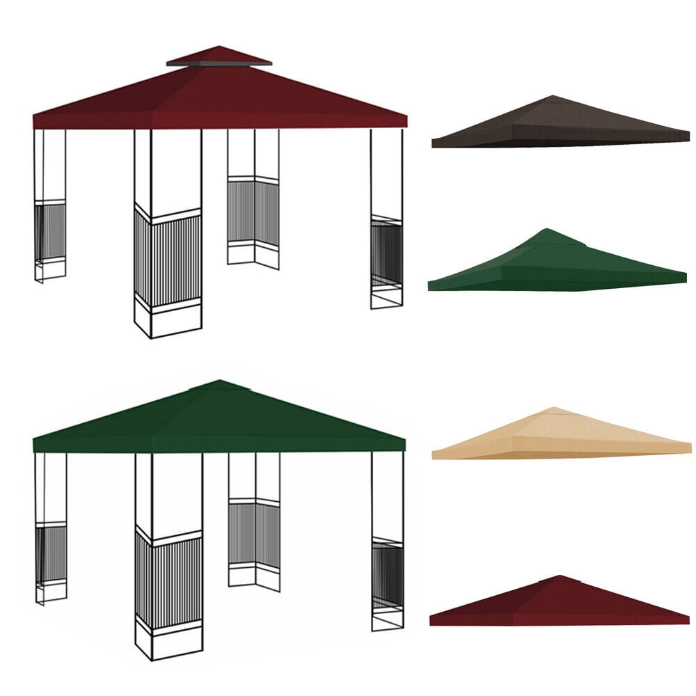 10' X 10' Gazebo Replacement Canopy 1/2 Tier Gazebo Covers for Yard
