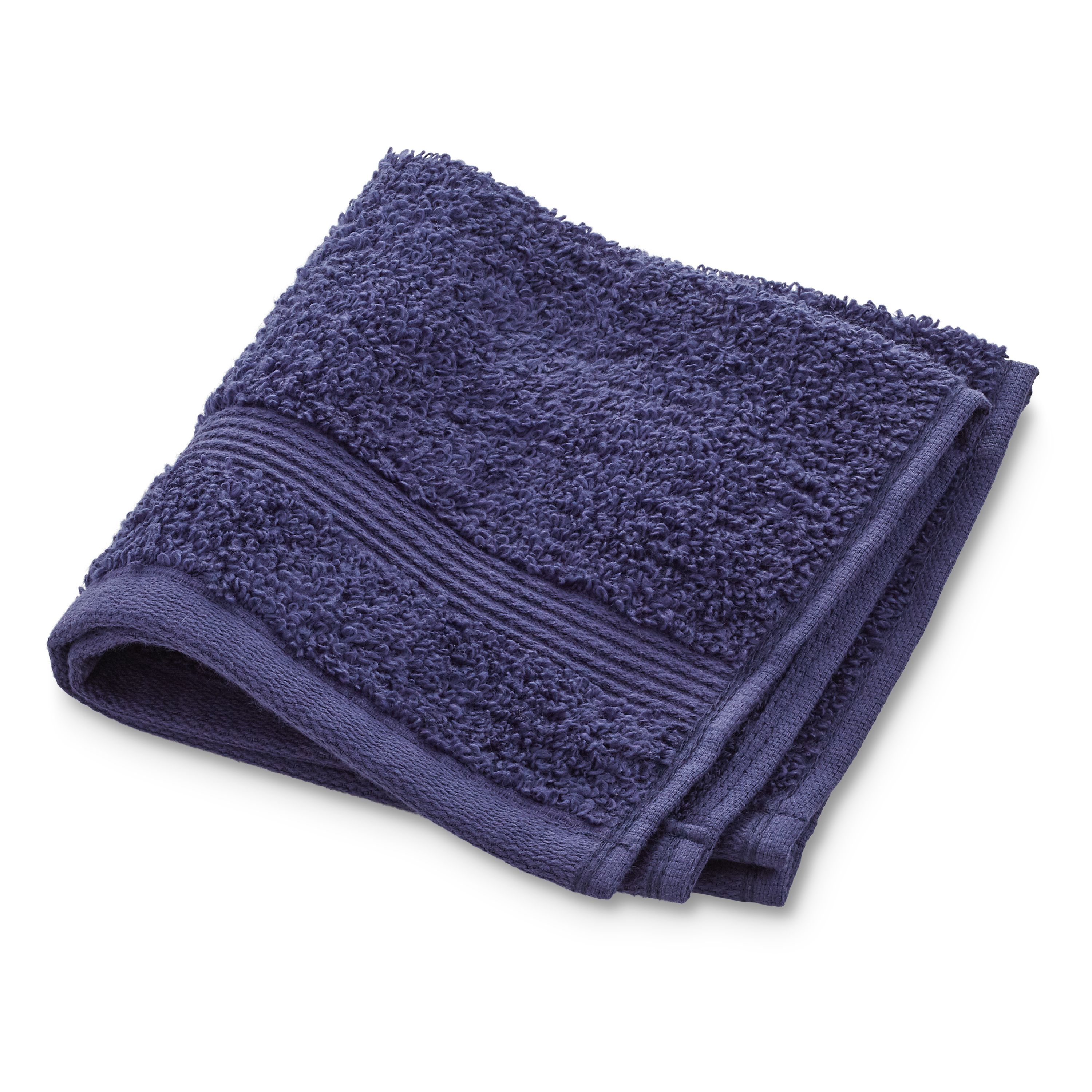 Mainstays Performance Mix Textured 6-Piece Bath Towel Set - Navy Blue - image 9 of 9