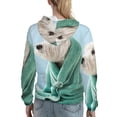 thumbnail image 7 of Daiia Dog Wrapped in Towel Pattern Women's Fashion Hoodies & Sweatshirts with Kangaroo Pocket Hooded Sweatshirt with Eye-catching Drawstrings-XX-Large, 7 of 7