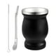 thumbnail image 3 of Juego de taza de mate para el hogar, duradera y fácil de limpiar, 230 ml, ideal para el dormitorio. Negro, 3 of 9