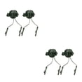 thumbnail image 3 of Seitruly Adaptador de riel de guía de auriculares de casco universal Cascos de Soporte de montaje de auriculares ajustable giratorio de 360 Verde 2Conjunto, 3 of 6